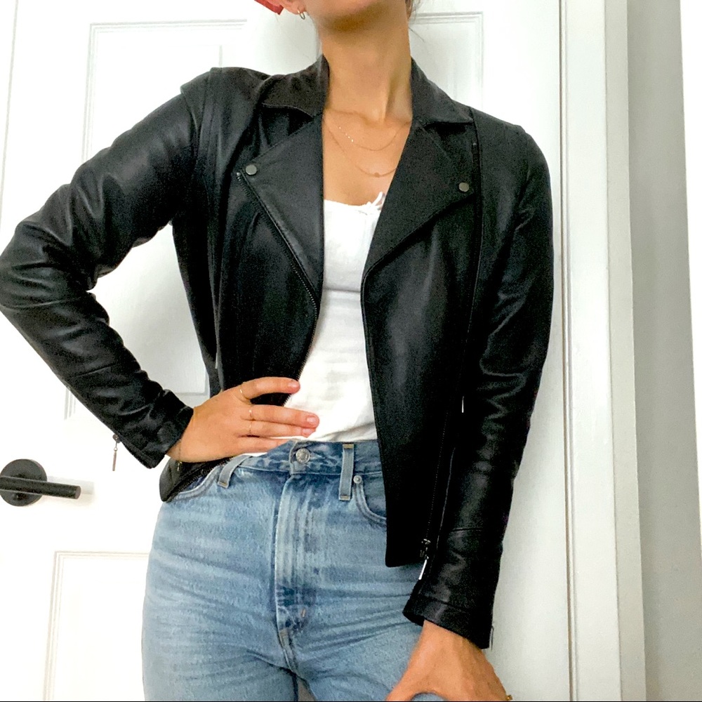 Like New J McLaughlin real Leather Jacket